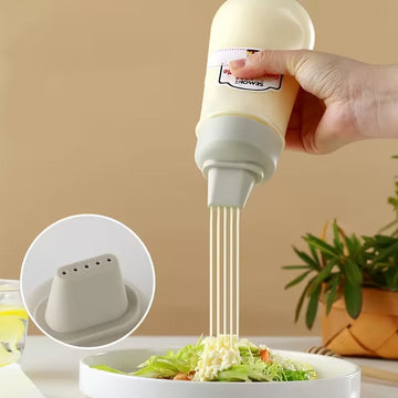 SqueezePro Precision 5-Hole Sauce Dispenser Bottle - Pack of 3