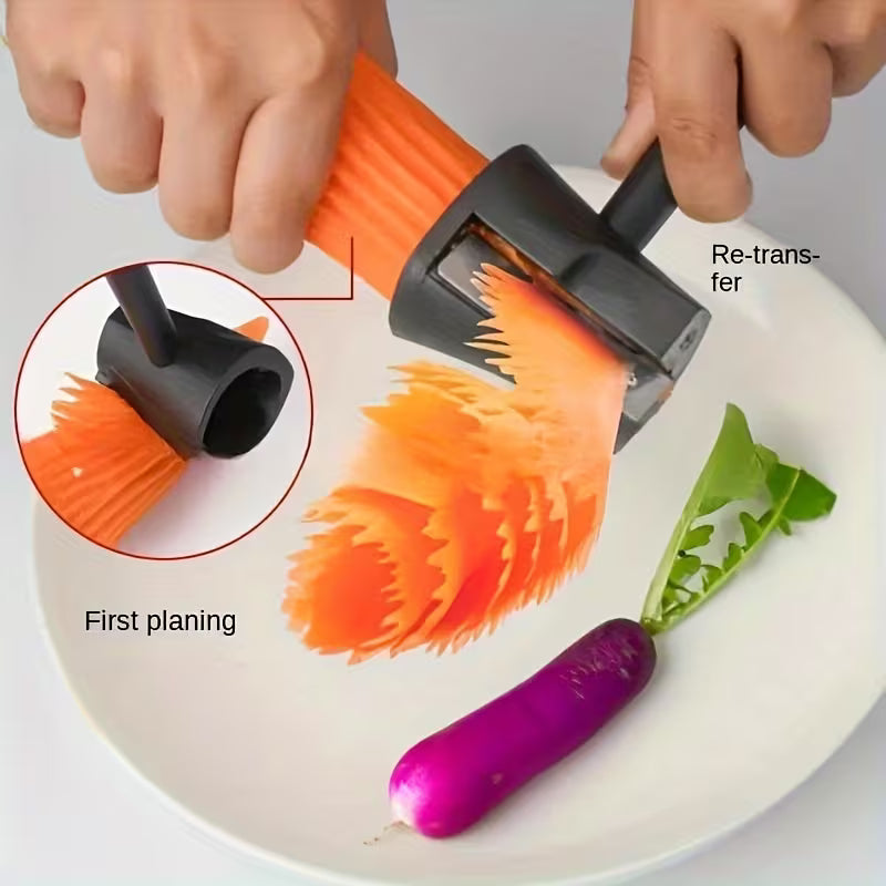 BloomPrep 2-in-1 Vegetable Flower Curler & Spiral Ribbon Slicer - Buy 1 Get 1 Free