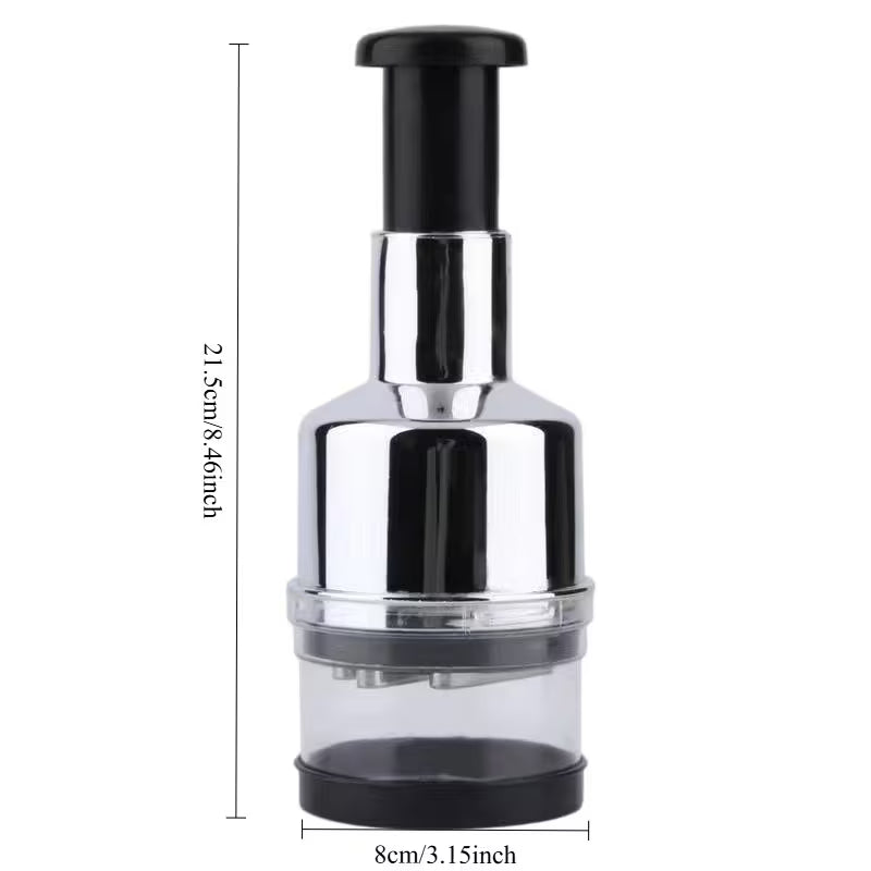 Stelop Stainless Steel Press-Type Garlic Chopper & Vegetable Mince