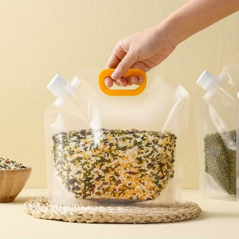 PourPouch Airtight Grain Storage Spout Bag - Pack of 5