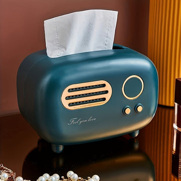 RetroVault Tissue & Desk Organizer