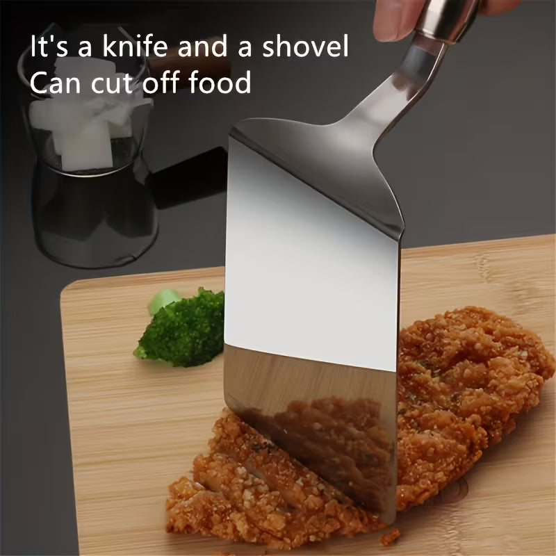 WoodGrip Stainless Steel Precision Cooking Spatula - Buy 1 Get 1 Free