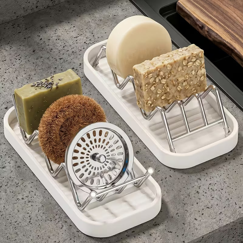 SoapWave - Multi-Slot Drainage Soap Tray - Buy 1 Get 1 Free