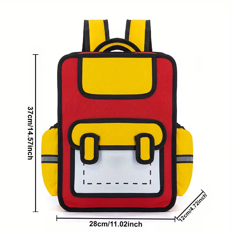 ToonPack - Cartoon 2D Graphic Backpack