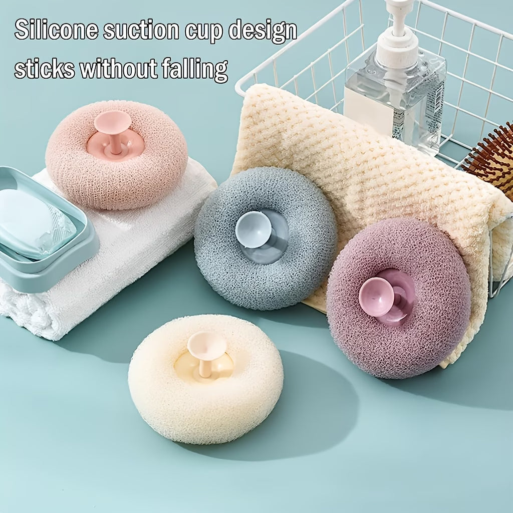 LatherBloom Suction Bath Sponge – Pack of 4