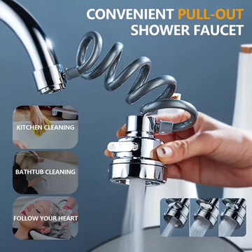 RainGlide 360 Retractable Faucet Sprayer - Buy 1 Get 1 Free