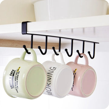 Under Cabinet Mug & Cup Holder Rack - Buy 1 Get 1 Free