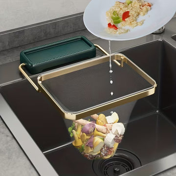 DrainCatch Collapsible Sink Strainer Rack