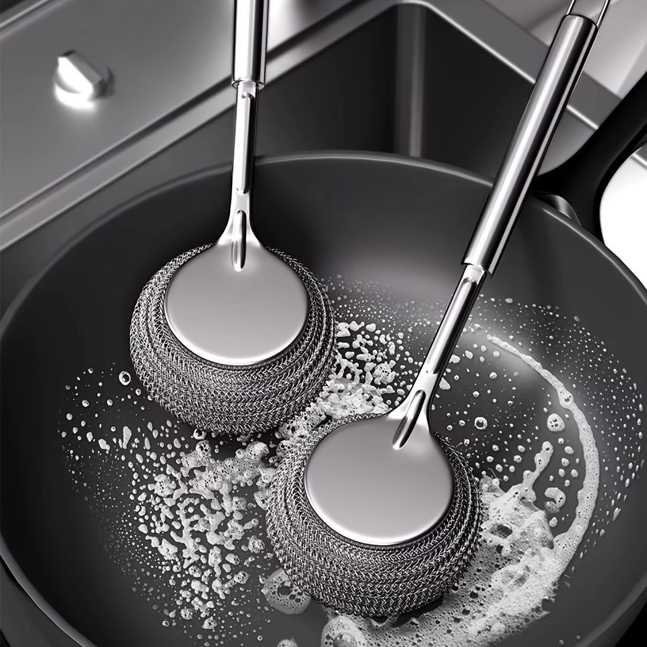 ScrubForce Steel Heavy-Duty Pot Cleaner - Buy 1 Get 1 Free