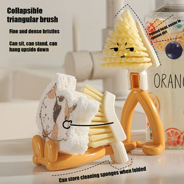 TriScrub Foldable Corner Cleaning Brush - Buy 1 Get 1 Free