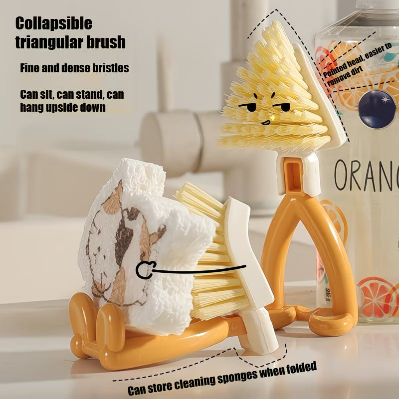 TriScrub Foldable Corner Cleaning Brush - Buy 1 Get 1 Free