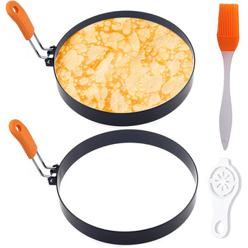 PerfectShape Non-Stick Pancake & Egg Ring Molds - Buy 1 Get 1 Free
