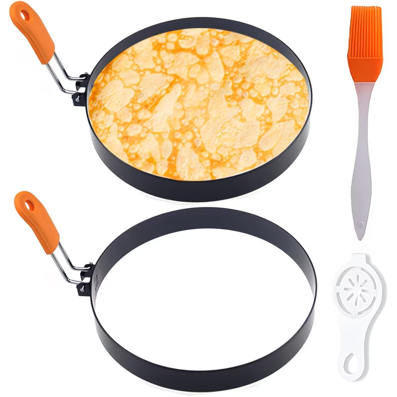 PerfectShape Non-Stick Pancake & Egg Ring Molds - Buy 1 Get 1 Free