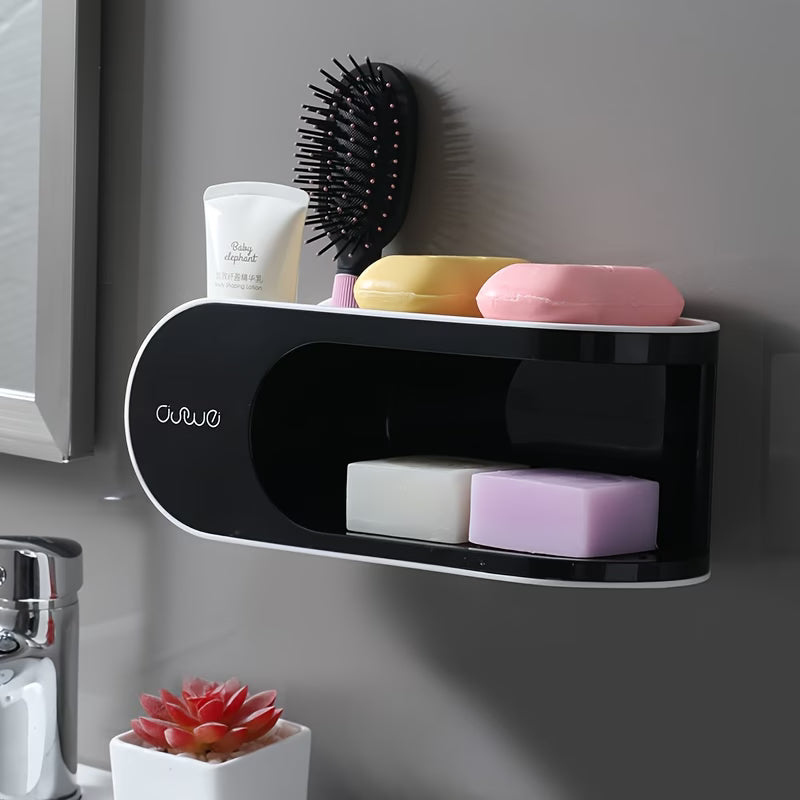 SoapFlow No-Drill Drain Soap Holder
