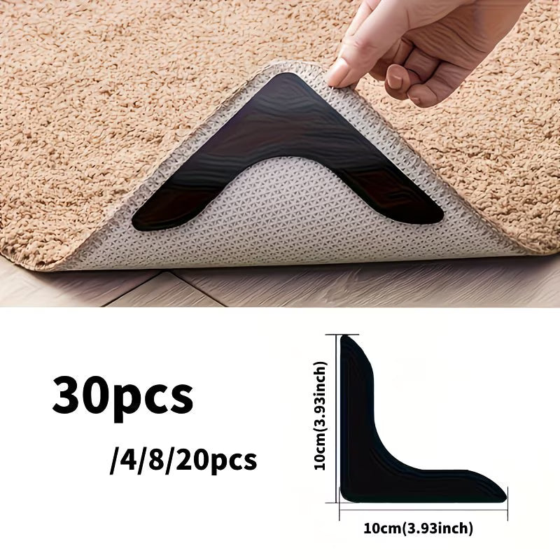 GripLock L-Type Carpet Anti-Slip Stickers - Pack of 30