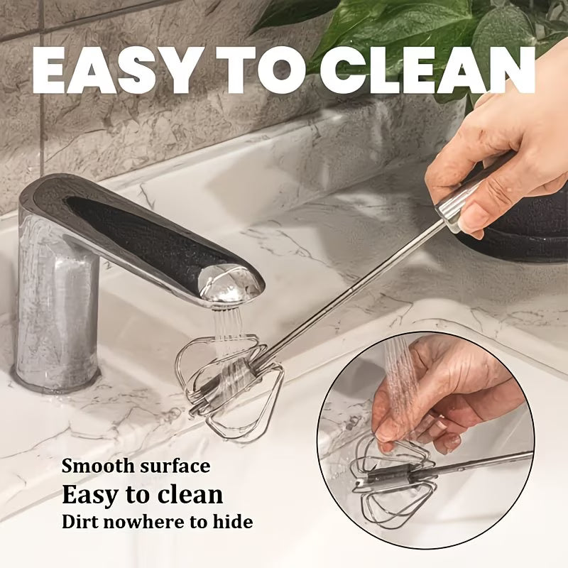 WhipSpin Semi-Automatic Steel Whisk - Buy 1 Get 1 Free