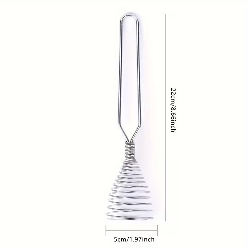 SpringCoil Whisk Stainless Steel Spring Coil Egg & Sauce Beater - Buy 1 Get 1 Free