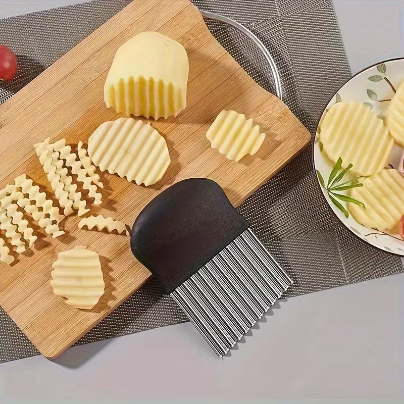 WaveChef Professional Ergonomic Wavy Slicer & Crinkle Cutter - Buy 1 Get 1 Free