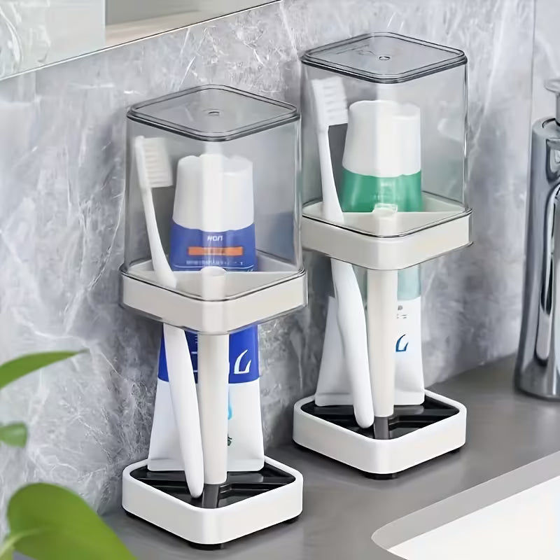 FreshCup Minimal Toothbrush Holder with Rinse Cup Set - Buy 1 Get 1 Free