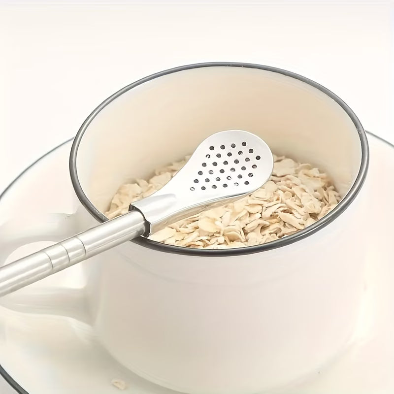 SipSavor 3-in-1 Stainless Steel Filter Straw Spoon Set - Pack of 5