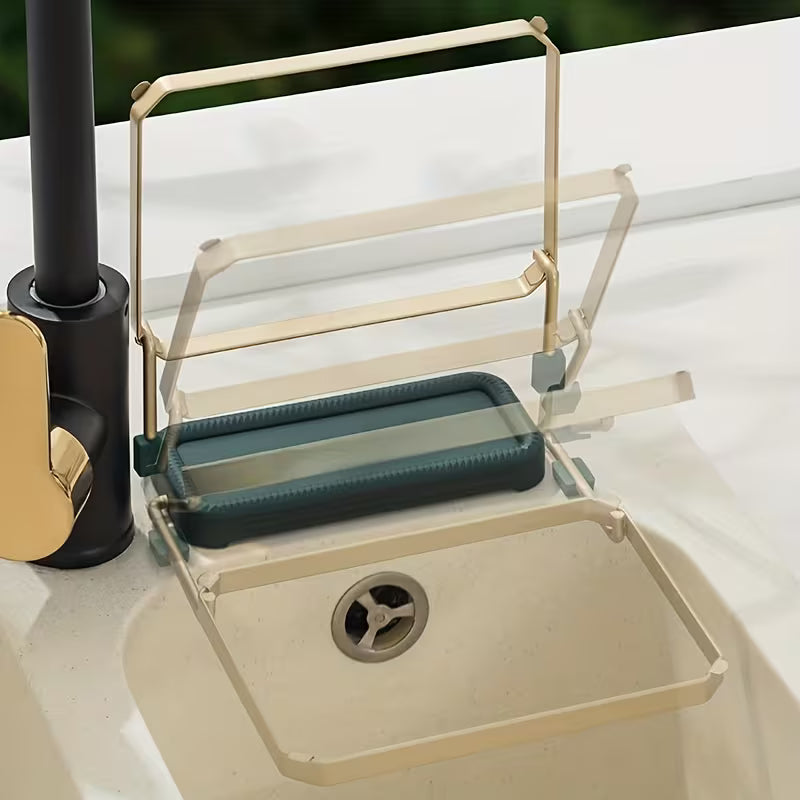 DrainCatch Collapsible Sink Strainer Rack
