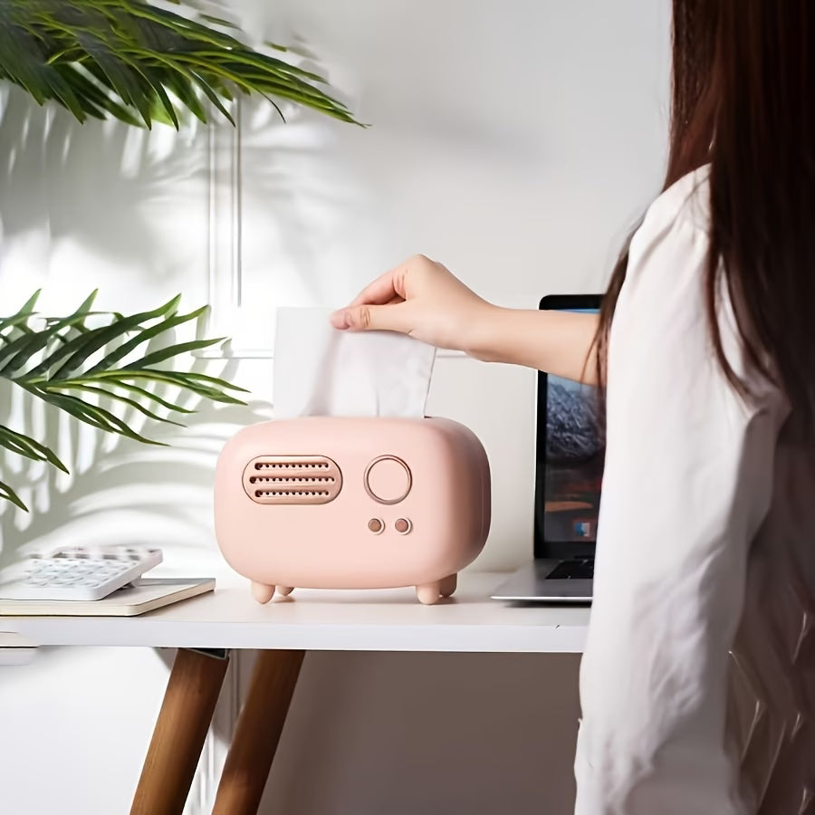 RetroVault Tissue & Desk Organizer