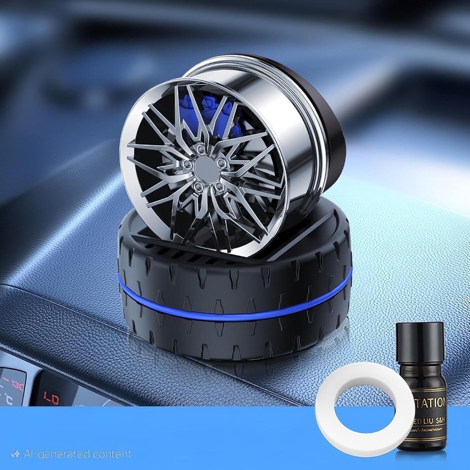 TurboSpin Solar Wheel Car Air Freshener