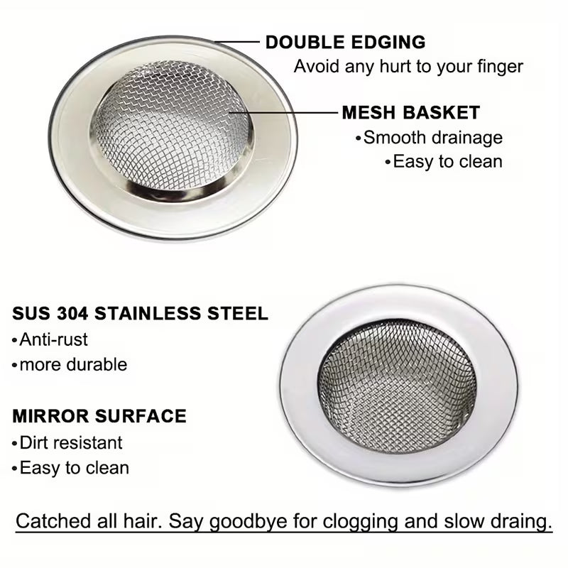 Stainless Steel Sink Strainer - Buy 1 Get 1 Free