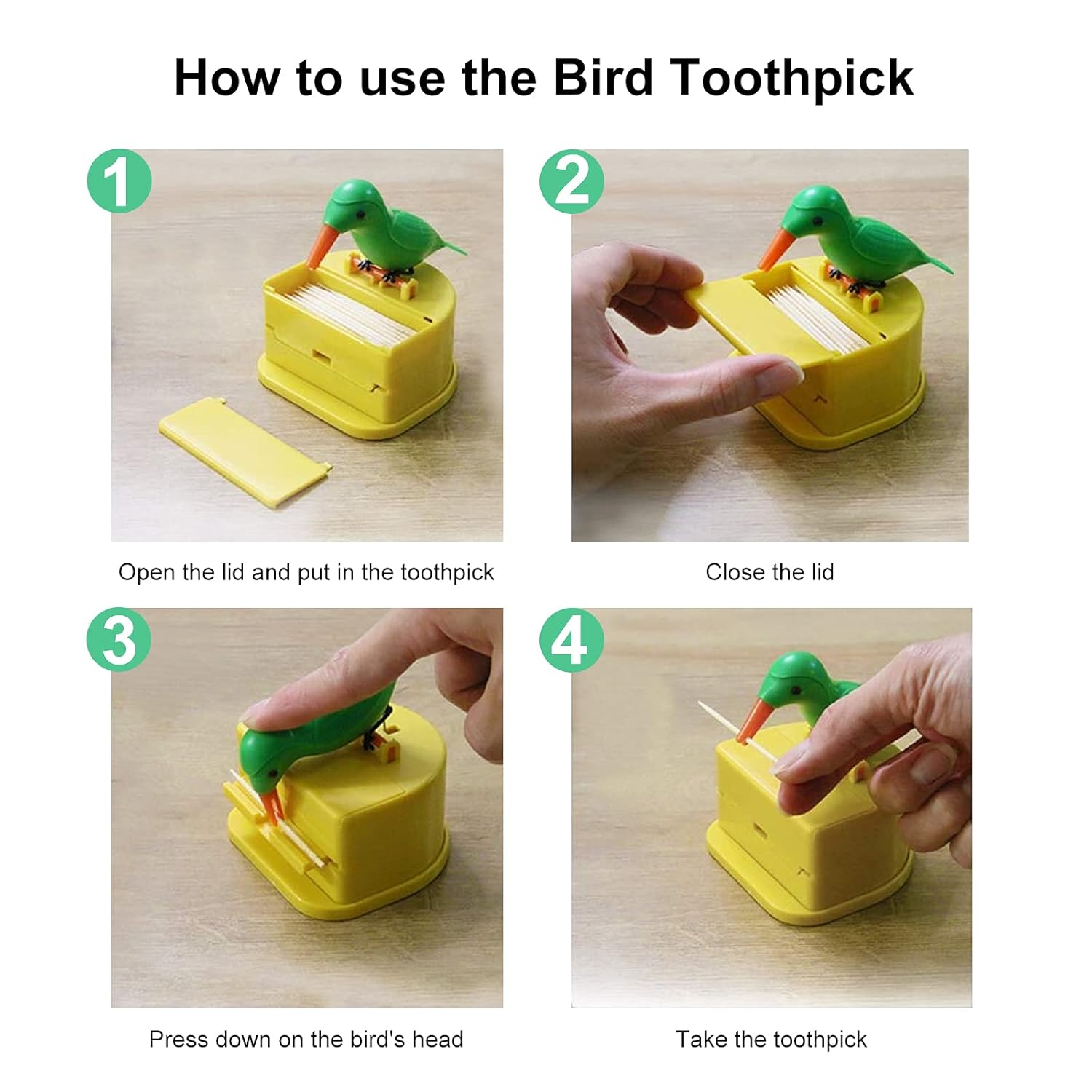 Woodpecker Automatic Toothpick Dispenser - Buy 1 Get 1 Free