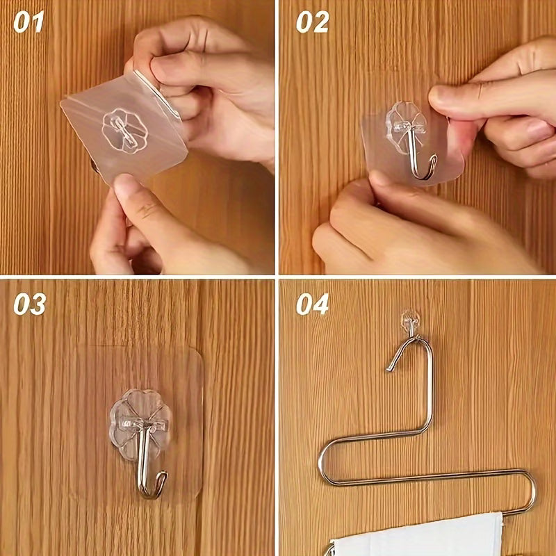 StickMate No-Drill Utility Hooks – Pack of 15
