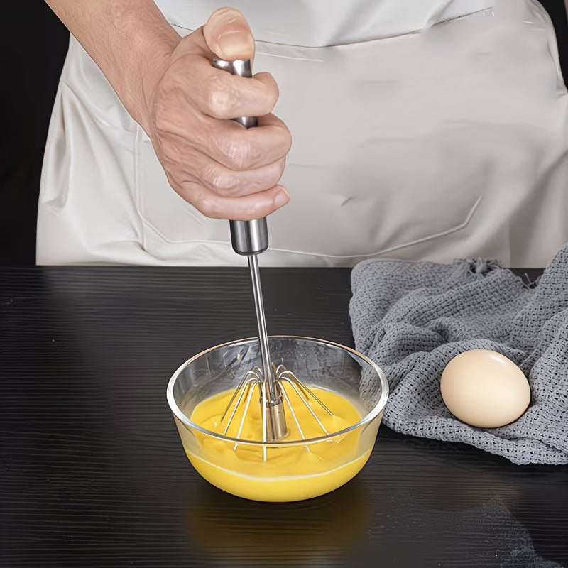 WhipSpin Semi-Automatic Steel Whisk - Buy 1 Get 1 Free