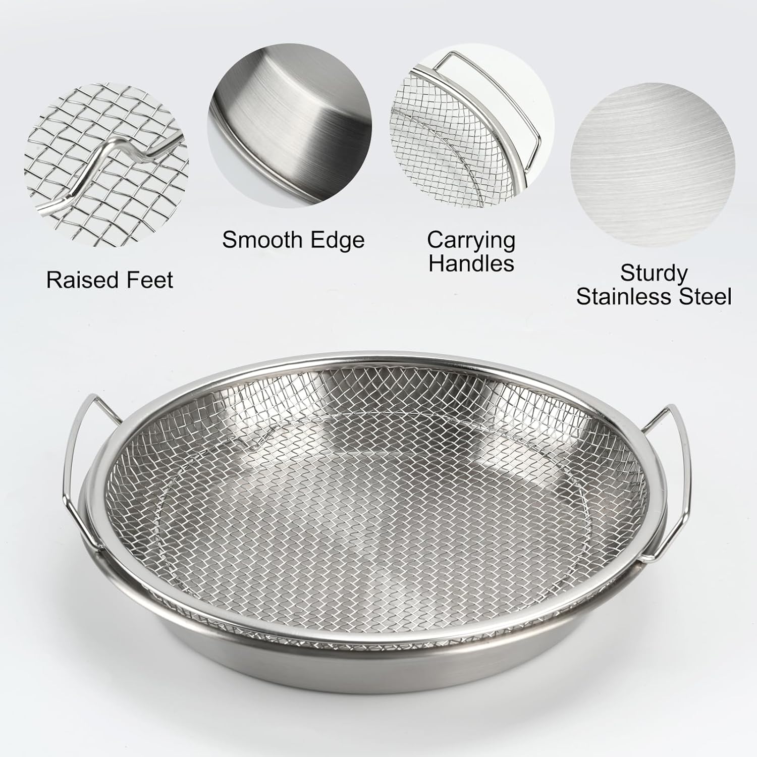 SmartDrain Stainless Steel Wash & Strain Bowl Set
