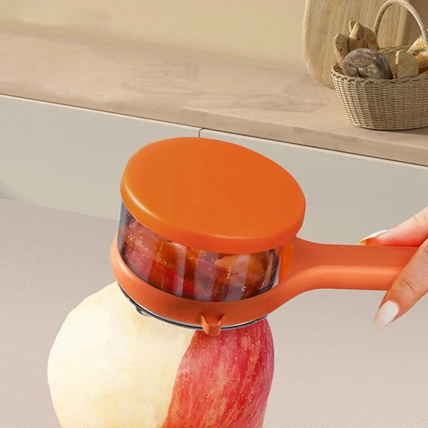Ergonomic Vegetable Peeler & Peel Collector - Pack of 3