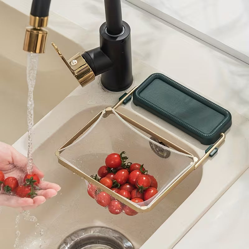 DrainCatch Collapsible Sink Strainer Rack