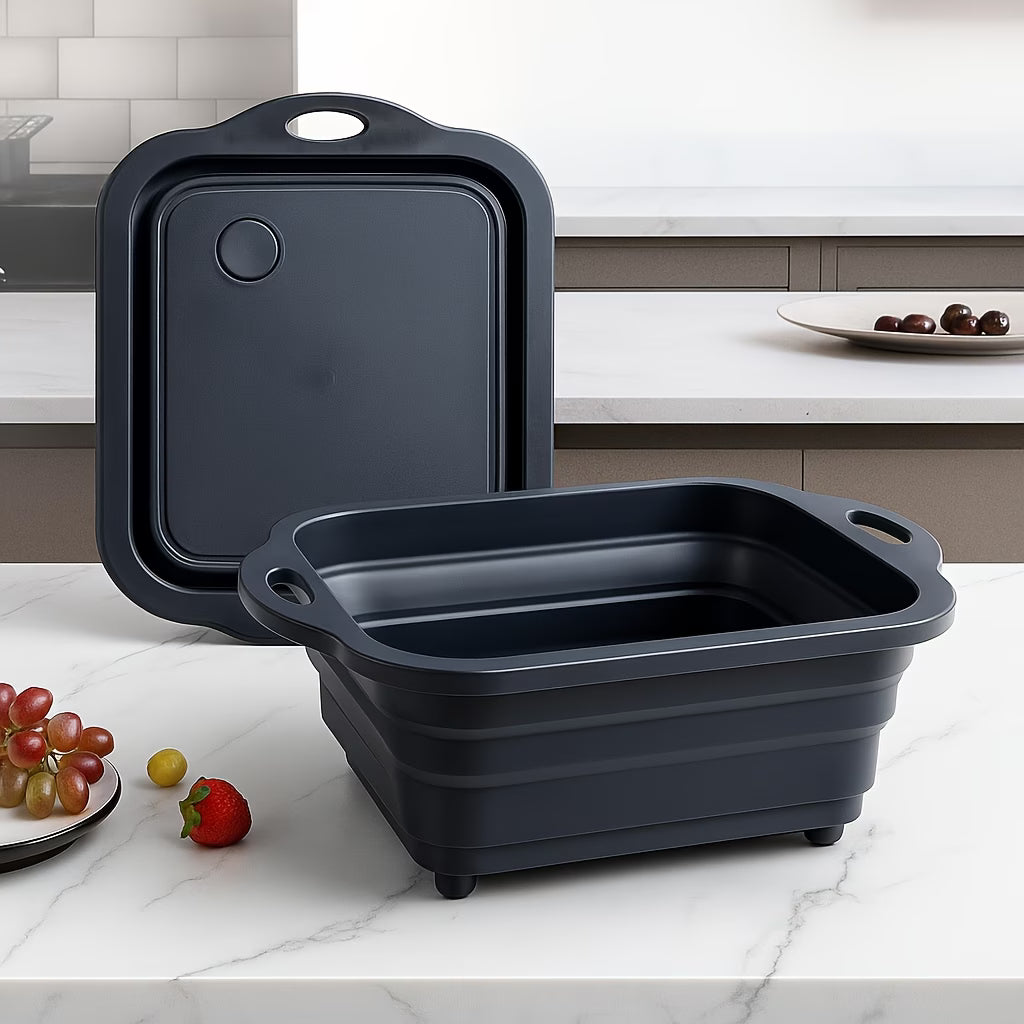 PrepMate 3-in-1 Foldable Cutting Board Sink Station