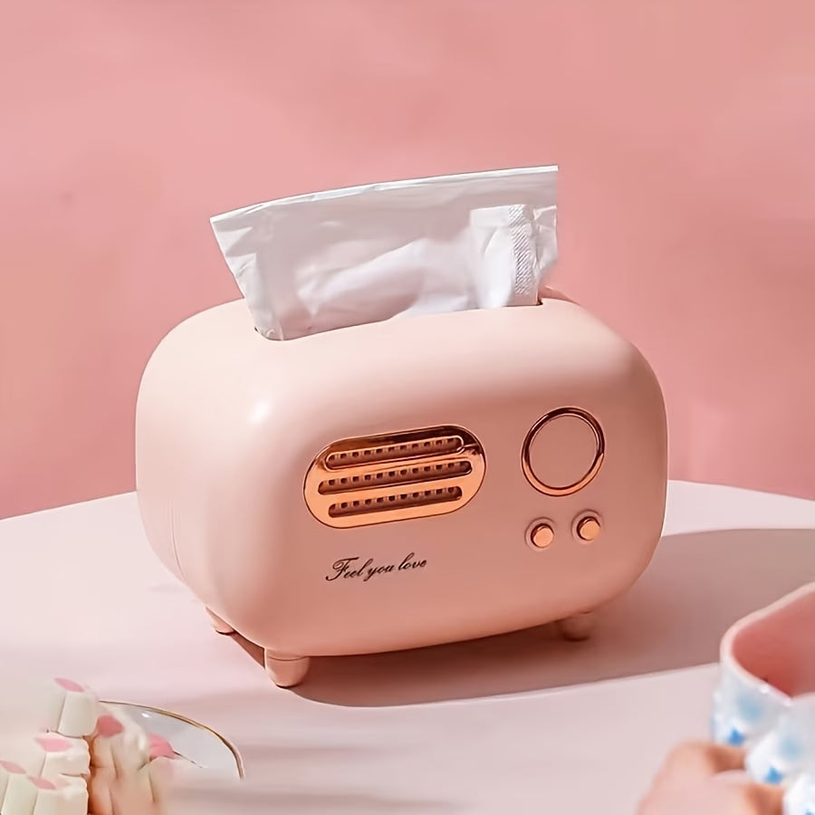 RetroVault Tissue & Desk Organizer