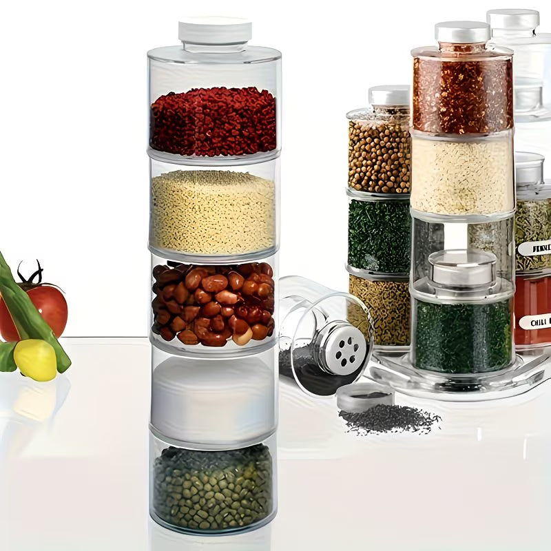 SpiceStack Modular Storage Tower (Set of 6)