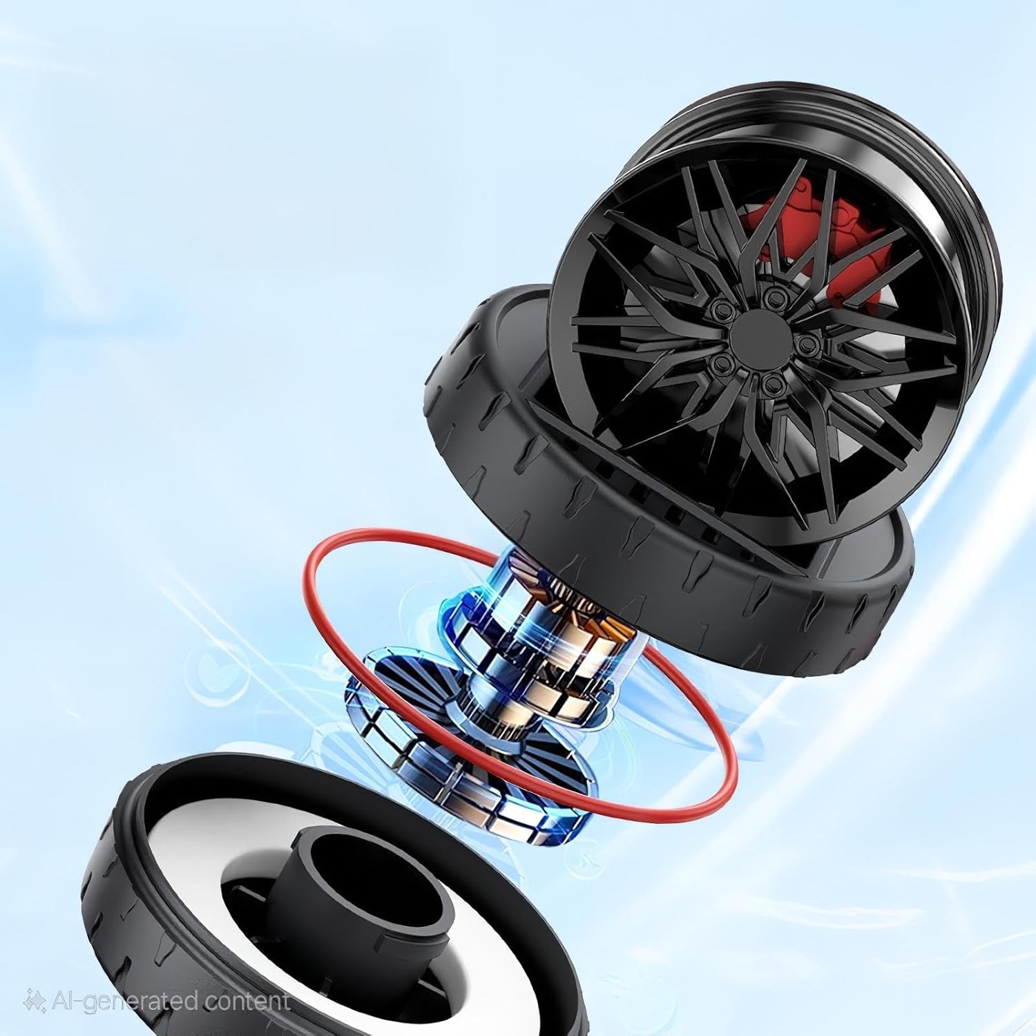 TurboSpin Solar Wheel Car Air Freshener