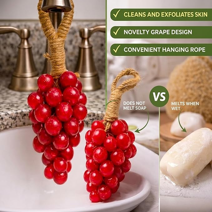 GlowBerry Handmade Grape Soap Bar - Buy 1 Get 1 Free