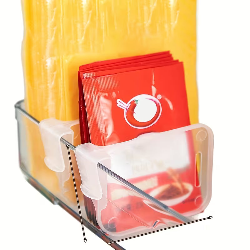 ChillOrganize Snap-On Fridge Door Shelf Dividers - Pack of 8