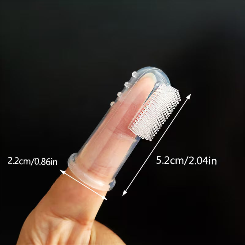 PawBrite Gentle Pet Finger Toothbrush - Pack of 4