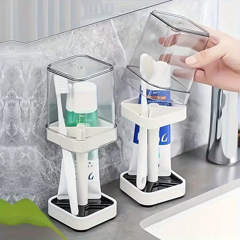 FreshCup Minimal Toothbrush Holder with Rinse Cup Set - Buy 1 Get 1 Free