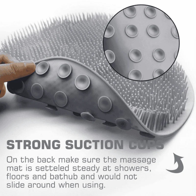 FootSpa Silicone Scrubber & Massager Mat - Pack of 4