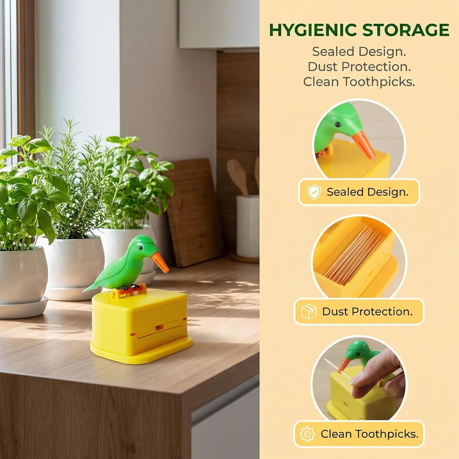 Woodpecker Automatic Toothpick Dispenser - Buy 1 Get 1 Free