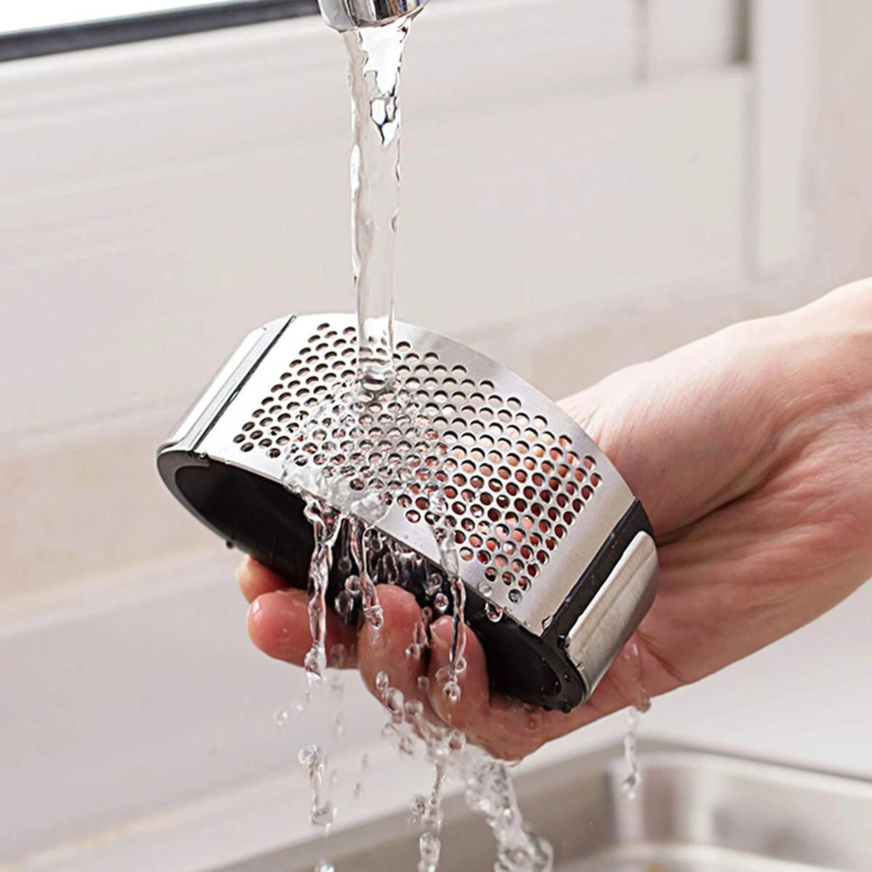 PowerPress Stainless Steel Garlic Crusher - Buy 1 Get 1 Free