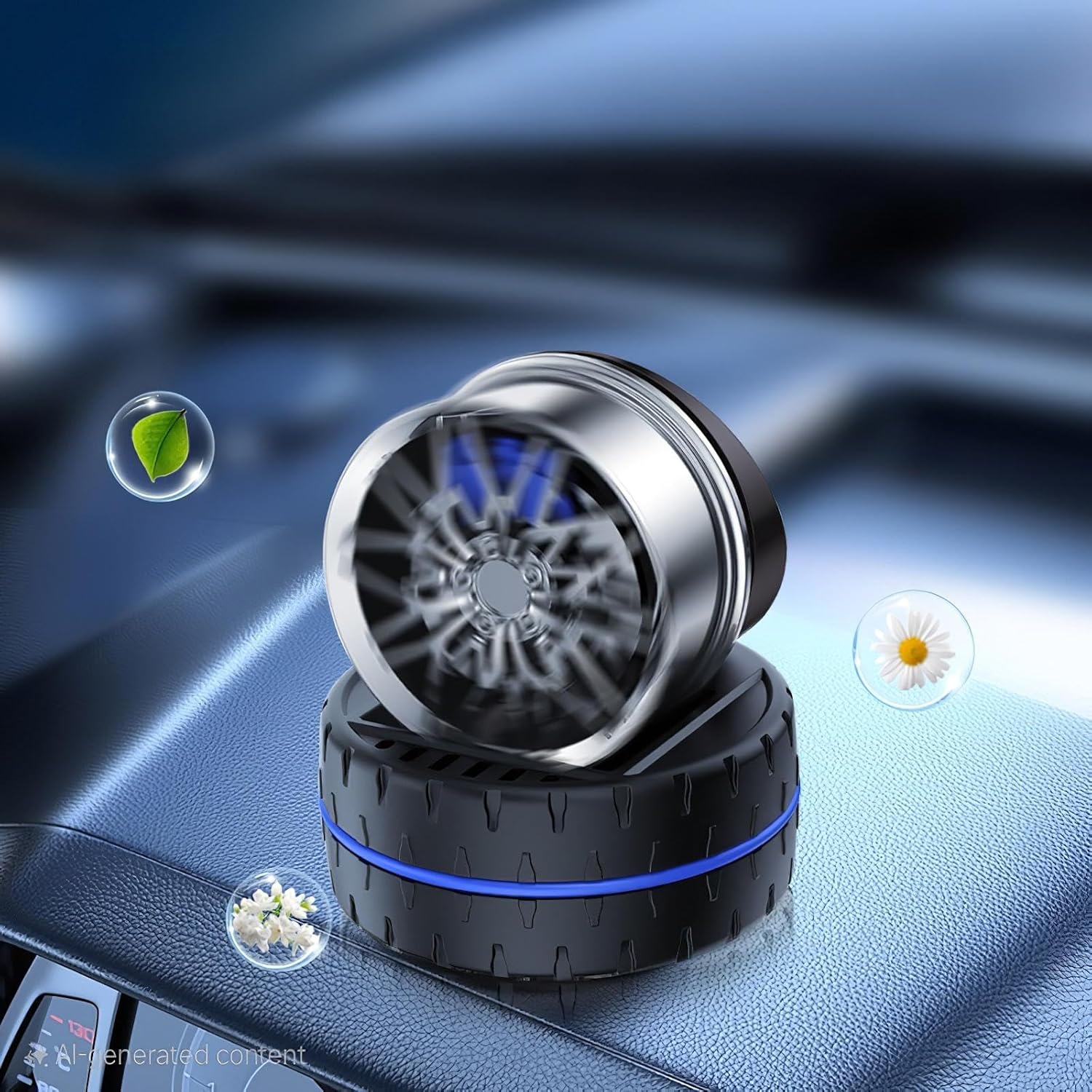 TurboSpin Solar Wheel Car Air Freshener