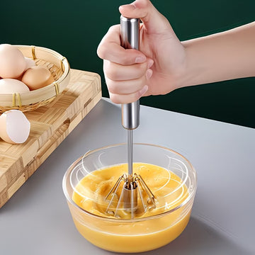 WhipSpin Semi-Automatic Steel Whisk - Buy 1 Get 1 Free