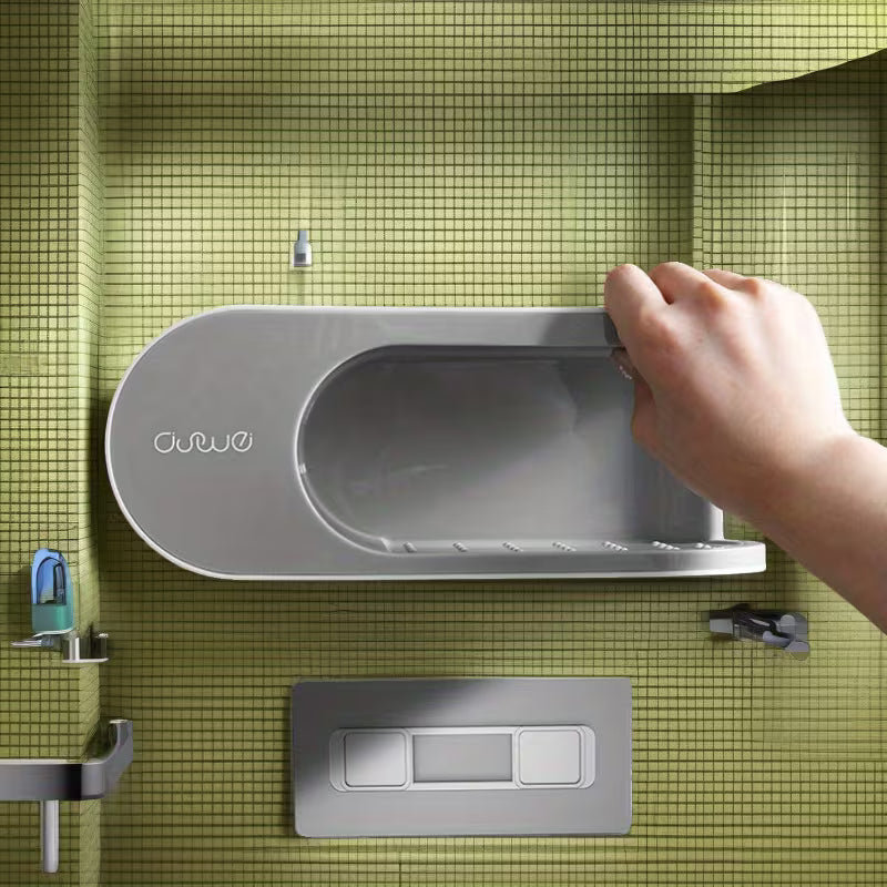 SoapFlow No-Drill Drain Soap Holder