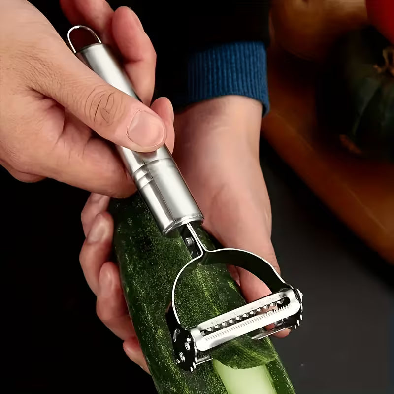 DuoShred Stainless Steel Julienne Peeler & Vegetable Shredder - Buy 1 Get 1 Free
