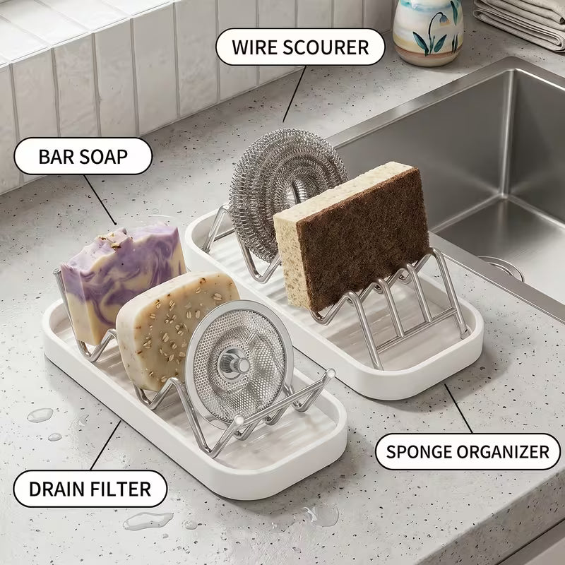 SoapWave - Multi-Slot Drainage Soap Tray - Buy 1 Get 1 Free